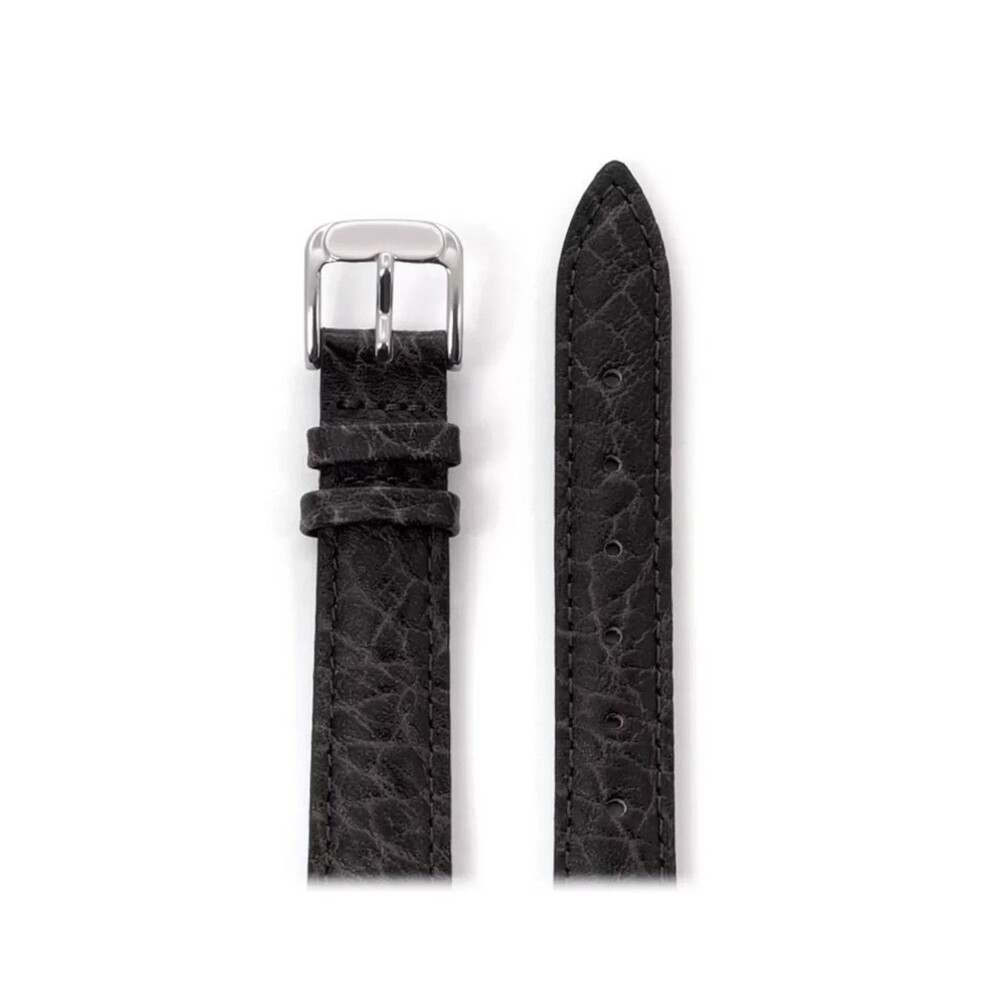 Speidel Ladies Buffalo Grain Leather Watch Band 14mm Black Genuine Leather - NEW